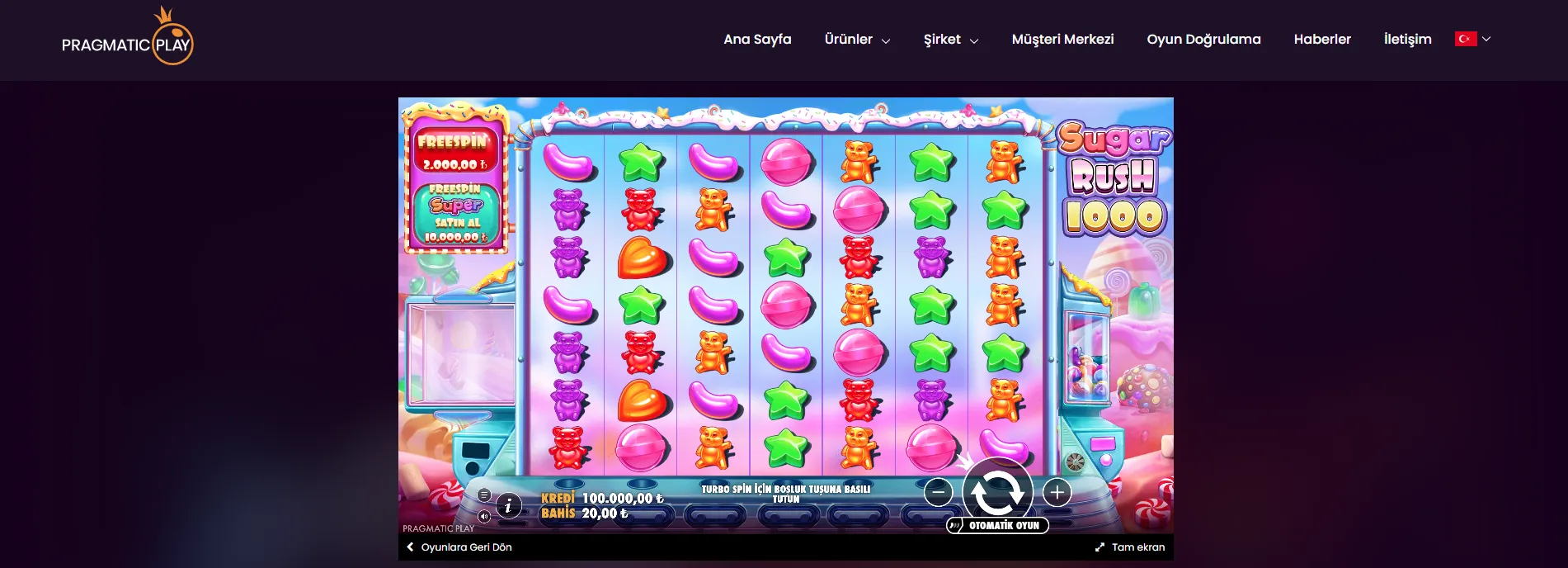 Sugar rush 1000 orijinalin güçlendirilmiş versiyonu